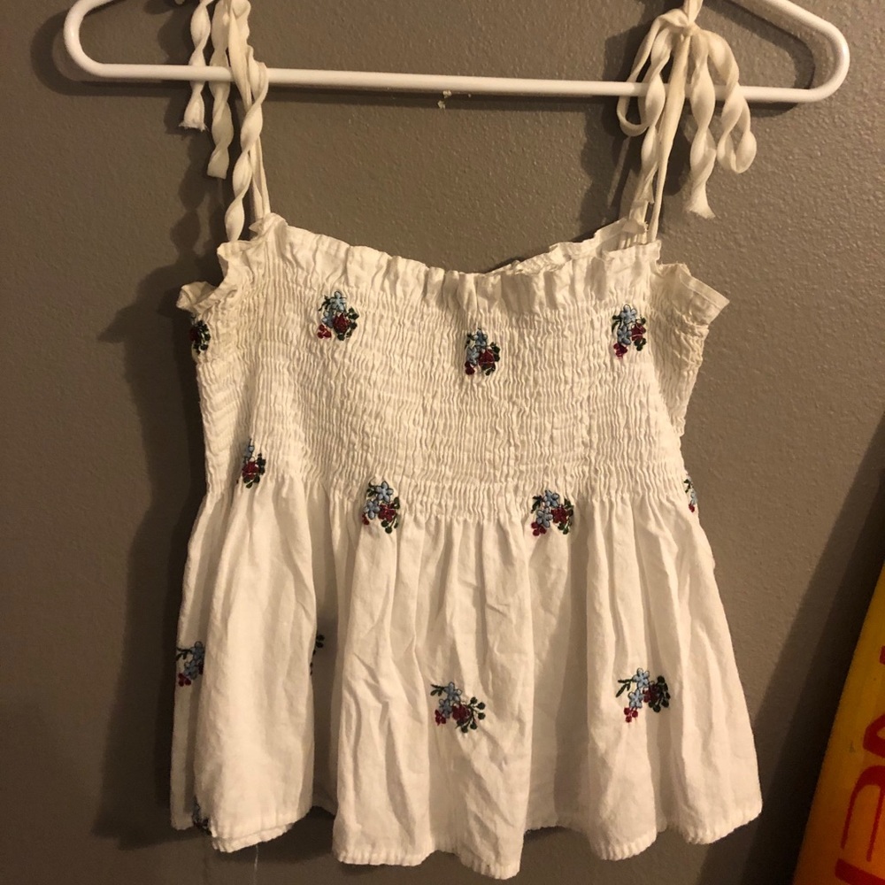 White crop top